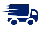 icon of truck with speed lines showing movement